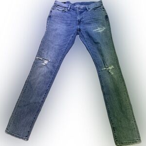 Abercrombie & Fitch Blue Distressed Super Skinny Jeans